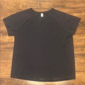 Athleta Black Relaxed Boxy Short Sleeve Tee